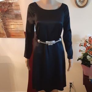 Elegant black silk dress size 8